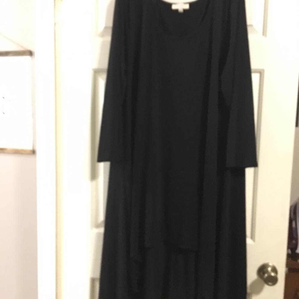Scoop Neck High Low Dress